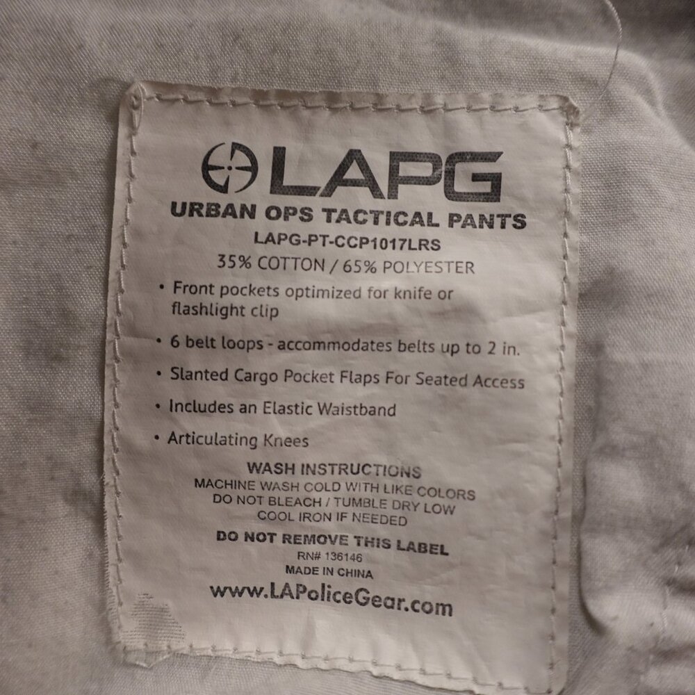 LA Police Gear‎ Urban Ops Tactical Pants – Men's 34x32 Olive Green - Picture 12 of 12